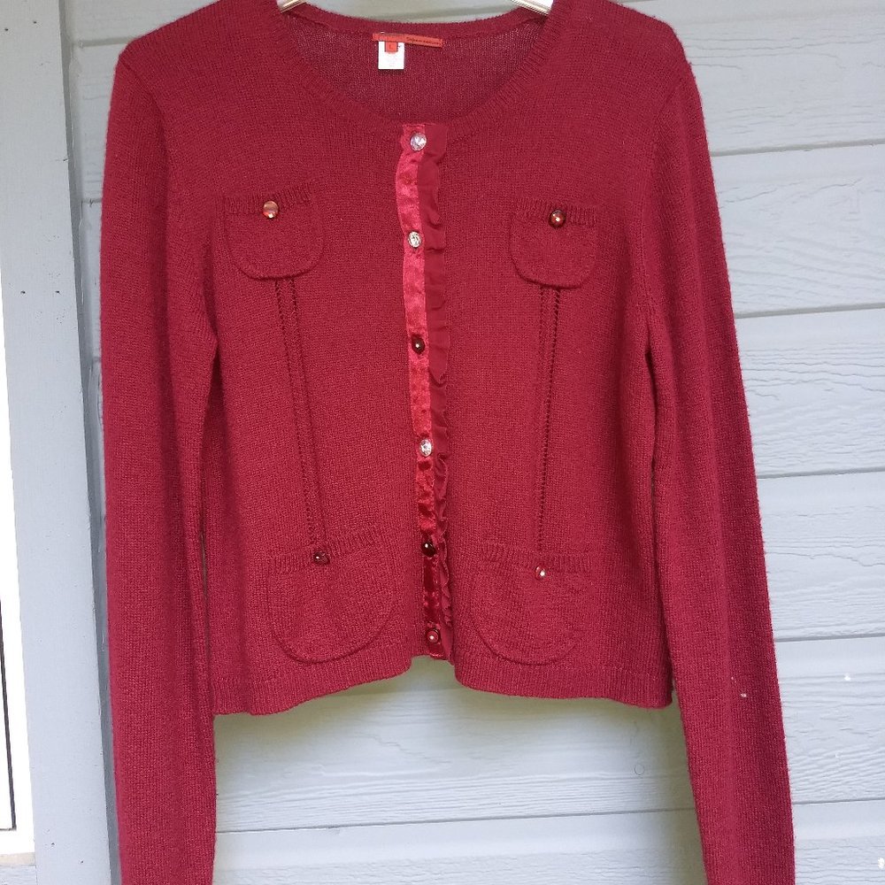 NWOT Tape Measure Sweater Cardigan Trend Color 2025